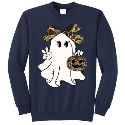 Funny Halloween Camouflage Camo Ghost Hello Hunting Season Sweatshirt