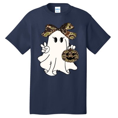 Funny Halloween Camouflage Camo Ghost Hello Hunting Season Tall T-Shirt