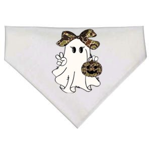 Funny Halloween Camouflage Camo Ghost Hello Hunting Season USA-Made Doggie Bandana