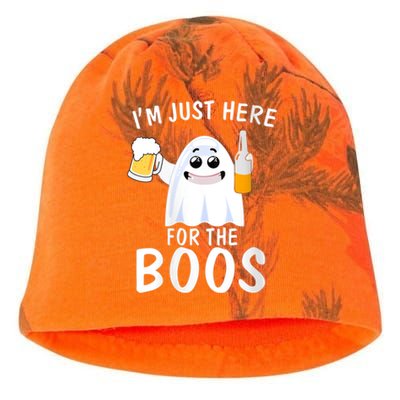 Funny Halloween, Cute Halloween, I'm Just Here For The Boos Costume Kati - Camo Knit Beanie