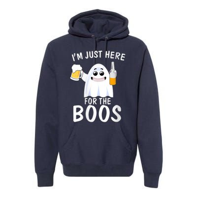 Funny Halloween, Cute Halloween, I'm Just Here For The Boos Costume Premium Hoodie