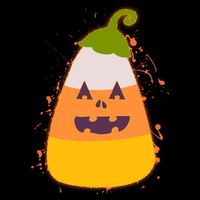 Funny Halloween Candy Corn Pumpkin Polo