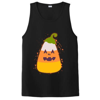 Funny Halloween Candy Corn Pumpkin PosiCharge Competitor Tank
