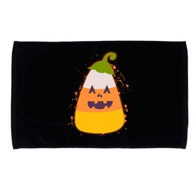 Funny Halloween Candy Corn Pumpkin Microfiber Hand Towel