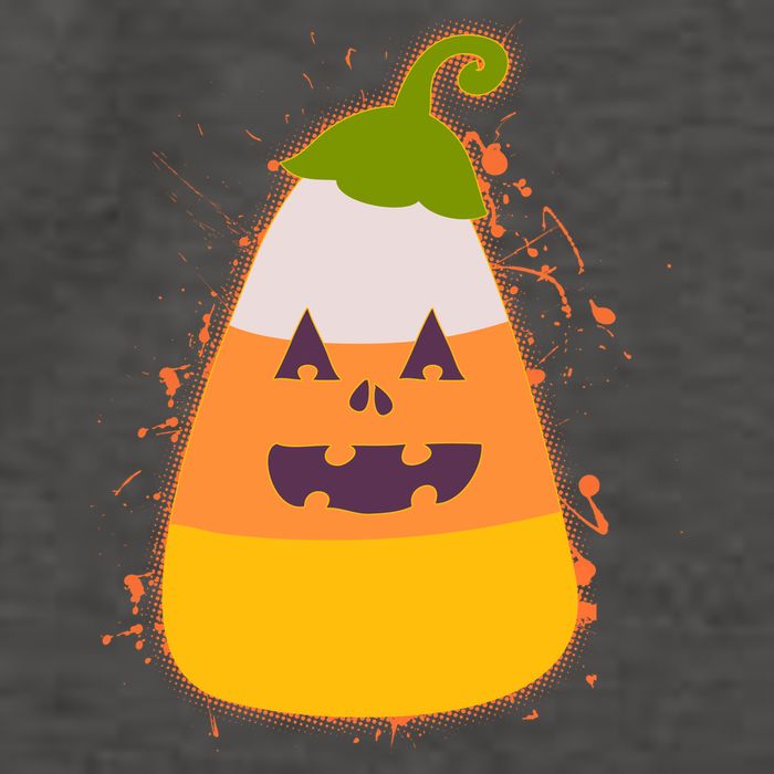 Funny Halloween Candy Corn Pumpkin Vector Backpack