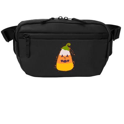 Funny Halloween Candy Corn Pumpkin Crossbody Pack