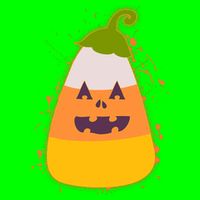Funny Halloween Candy Corn Pumpkin Long Sleeve Shirt