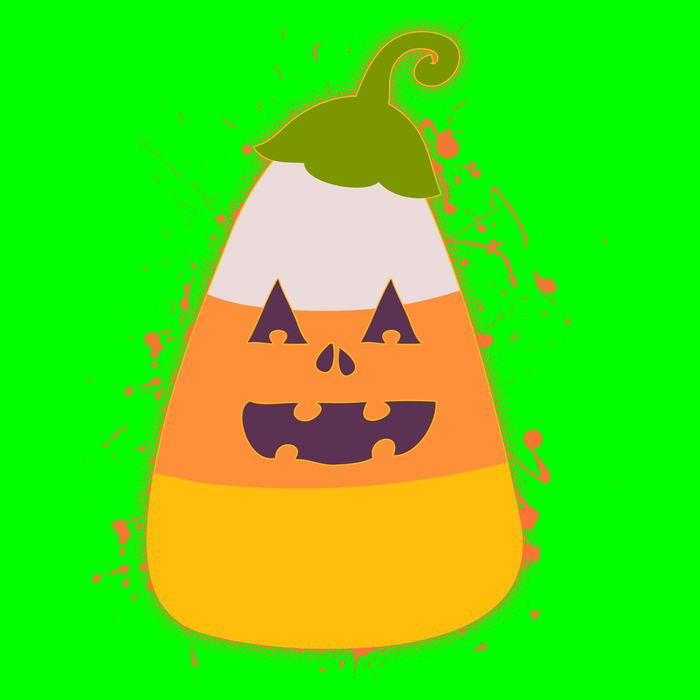 Funny Halloween Candy Corn Pumpkin Long Sleeve Shirt