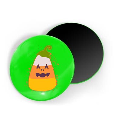 Funny Halloween Candy Corn Pumpkin Magnet