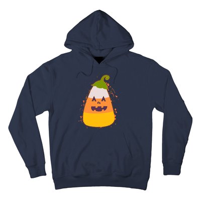 Funny Halloween Candy Corn Pumpkin Hoodie