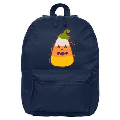 Funny Halloween Candy Corn Pumpkin 16 in Basic Backpack