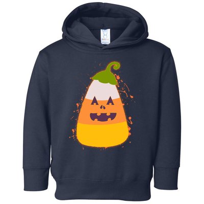 Funny Halloween Candy Corn Pumpkin Toddler Hoodie