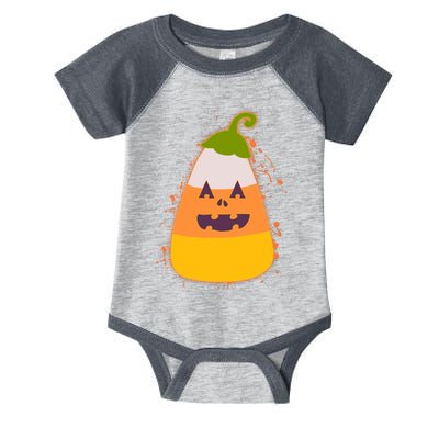 Funny Halloween Candy Corn Pumpkin Infant Baby Jersey Bodysuit