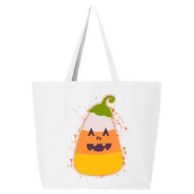 Funny Halloween Candy Corn Pumpkin 25L Jumbo Tote