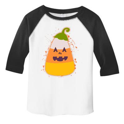 Funny Halloween Candy Corn Pumpkin Toddler Fine Jersey T-Shirt