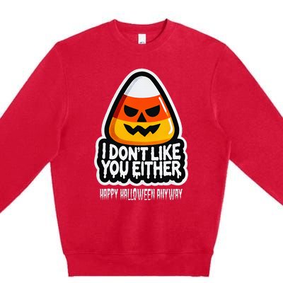 Funny Halloween Candy Corn Premium Crewneck Sweatshirt