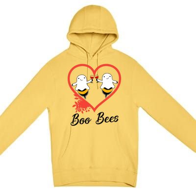 Funny Halloween Cute Gift Boo Bees Gift Premium Pullover Hoodie