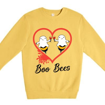 Funny Halloween Cute Gift Boo Bees Gift Premium Crewneck Sweatshirt