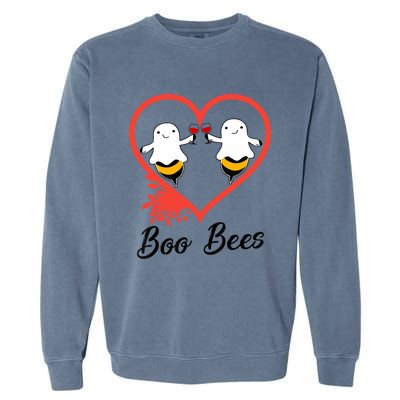 Funny Halloween Cute Gift Boo Bees Gift Garment-Dyed Sweatshirt