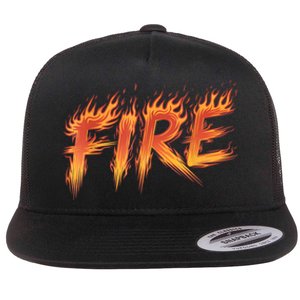 Fire Halloween Costume Fire Ice Matching Couples Flat Bill Trucker Hat