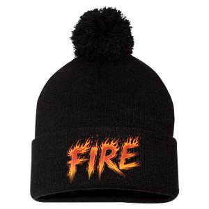 Fire Halloween Costume Fire Ice Matching Couples Pom Pom 12in Knit Beanie