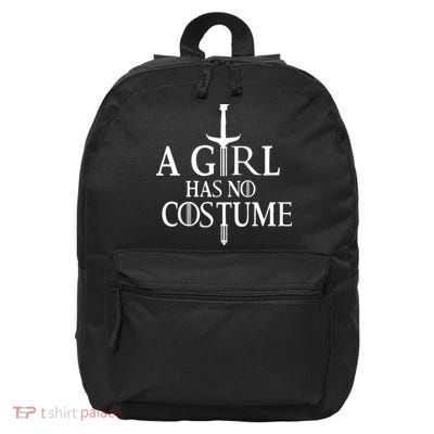 Funny Halloween, Cute Halloween, A Girl Has No Costume 16 in Basic Backpack