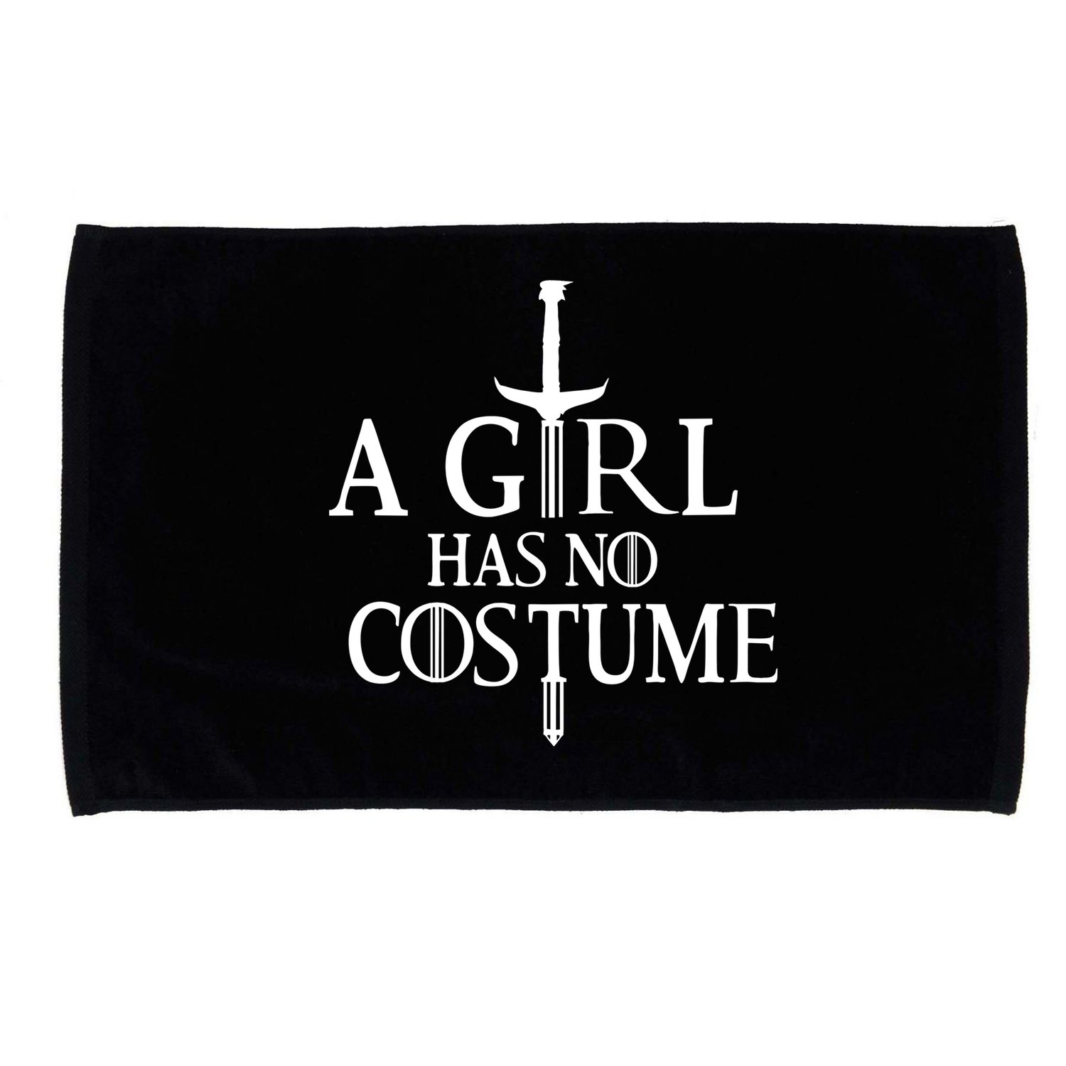 Funny Halloween, Cute Halloween, A Girl Has No Costume Microfiber Hand Towel