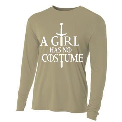 Funny Halloween, Cute Halloween, A Girl Has No Costume Cooling Performance Long Sleeve Crew