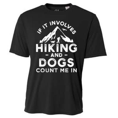 Funny Hiking Camping Dog Lovers Cooling Performance Crew T-Shirt