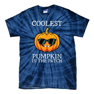 Funny Halloween Coolest Pumpkin In The Patch Gift Tie-Dye T-Shirt