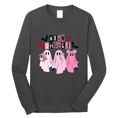 Funny Halloween Cute Ghost Mean Ghouls Spooky Season Gift Long Sleeve Shirt