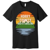 From Horry County South Carolina Vintage Sunset Premium T-Shirt