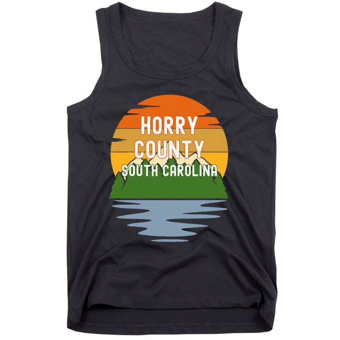 From Horry County South Carolina Vintage Sunset Tank Top