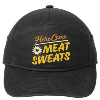 Funny Here Come The Meat Sweats 7-Panel Snapback Hat