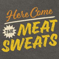 Funny Here Come The Meat Sweats Cotton Canvas Backpack