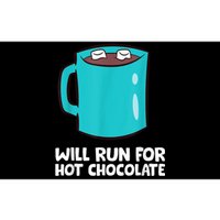 Funny Hot Chocolate Lover Will Run For Hot Chocolate Bumper Sticker