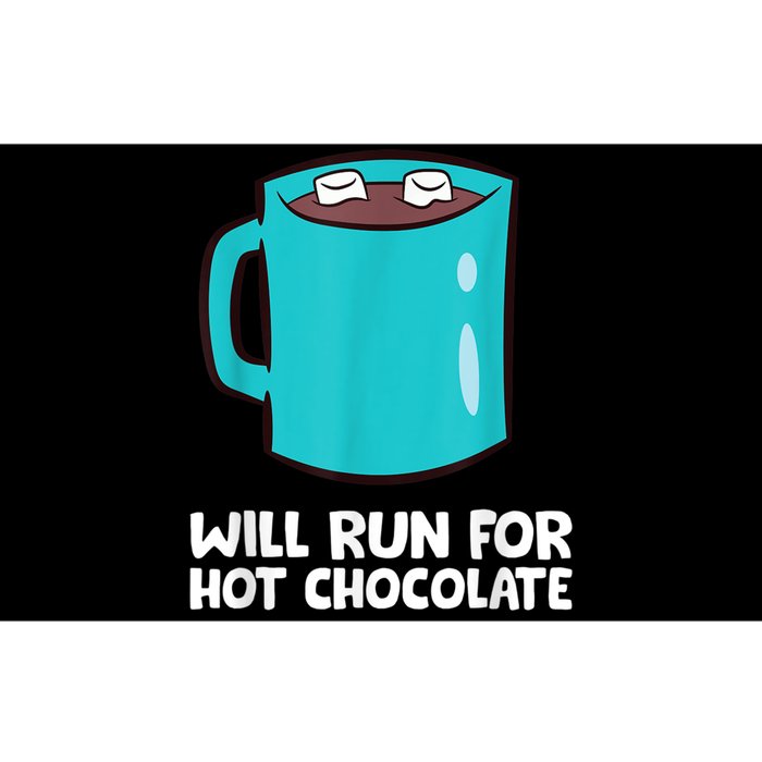 Funny Hot Chocolate Lover Will Run For Hot Chocolate Bumper Sticker