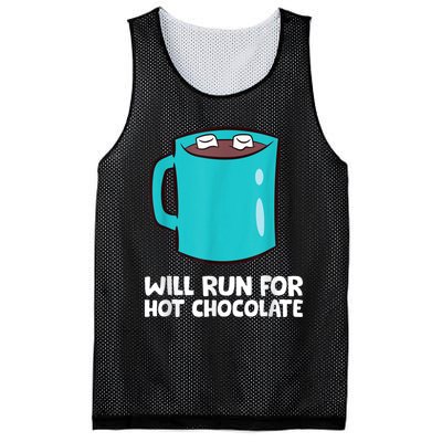 Funny Hot Chocolate Lover Will Run For Hot Chocolate Mesh Reversible Basketball Jersey Tank