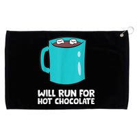 Funny Hot Chocolate Lover Will Run For Hot Chocolate Grommeted Golf Towel