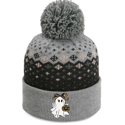 Funny Halloween Camouflage Camo Ghost Hello Hunting Season Gift The Baniff Cuffed Pom Beanie