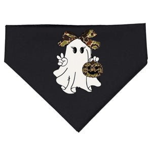 Funny Halloween Camouflage Camo Ghost Hello Hunting Season Gift USA-Made Doggie Bandana