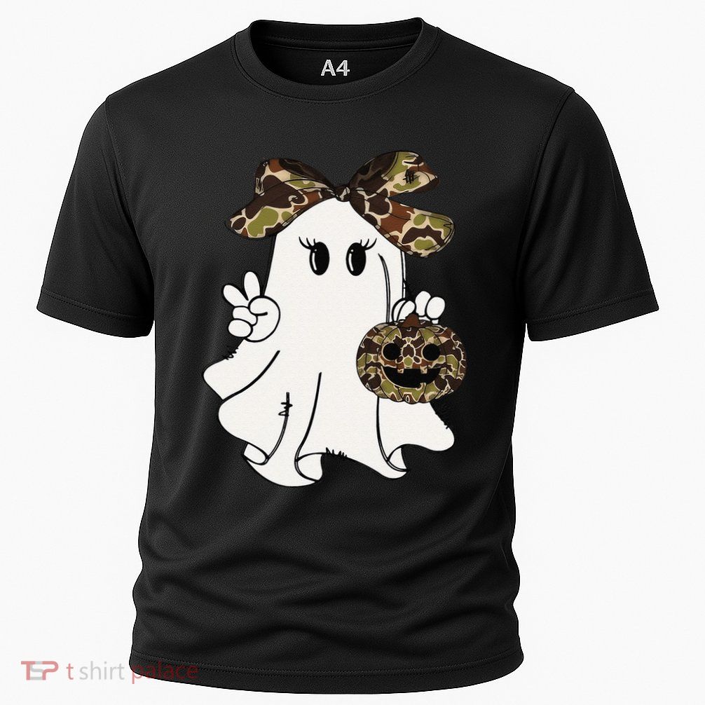 Funny Halloween Camouflage Camo Ghost Hello Hunting Season Gift Performance Shirt