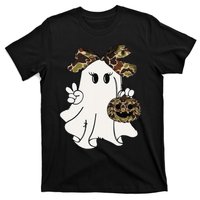 Funny Halloween Camouflage Camo Ghost Hello Hunting Season Gift T-Shirt