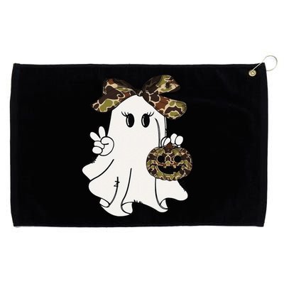 Funny Halloween Camouflage Camo Ghost Hello Hunting Season Gift Grommeted Golf Towel