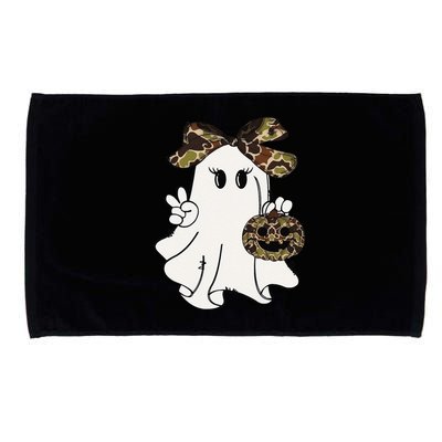 Funny Halloween Camouflage Camo Ghost Hello Hunting Season Gift Microfiber Hand Towel