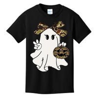 Funny Halloween Camouflage Camo Ghost Hello Hunting Season Gift Kids T-Shirt