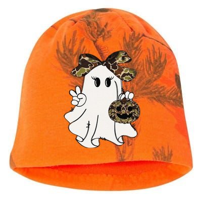 Funny Halloween Camouflage Camo Ghost Hello Hunting Season Gift Kati - Camo Knit Beanie