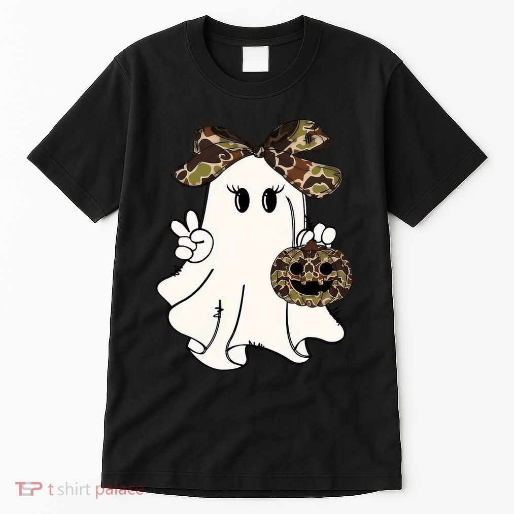 Funny Halloween Camouflage Camo Ghost Hello Hunting Season Tall T-Shirt