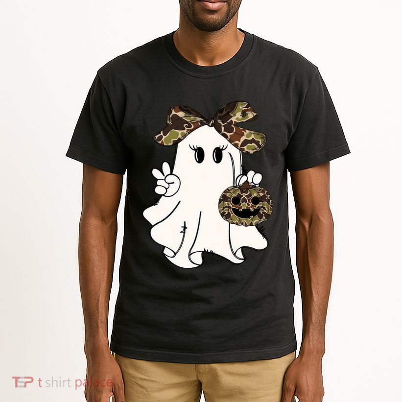 Funny Halloween Camouflage Camo Ghost Hello Hunting Season Tall T-Shirt