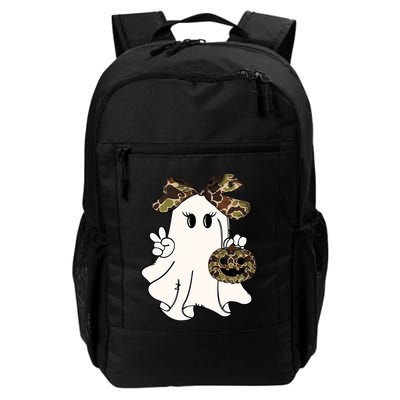 Funny Halloween Camouflage Camo Ghost Hello Hunting Season Backpack